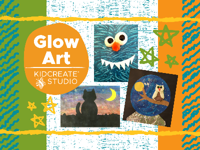 Kidcreate Studio - Fairfax Station. Glow Art Weekly Class (18 Months-6 Years)